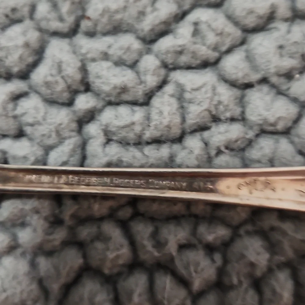 2 Vintage Simeon L. And Gearge H. Rogers Oneida Silverplated Teaspoons